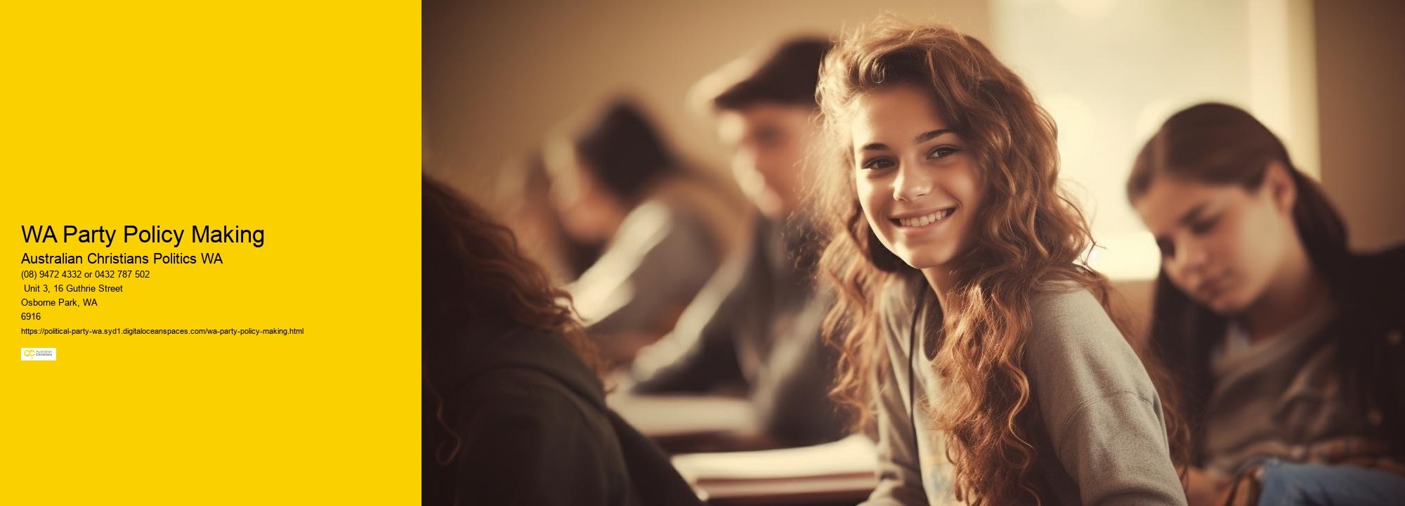 WA Party Policy Making