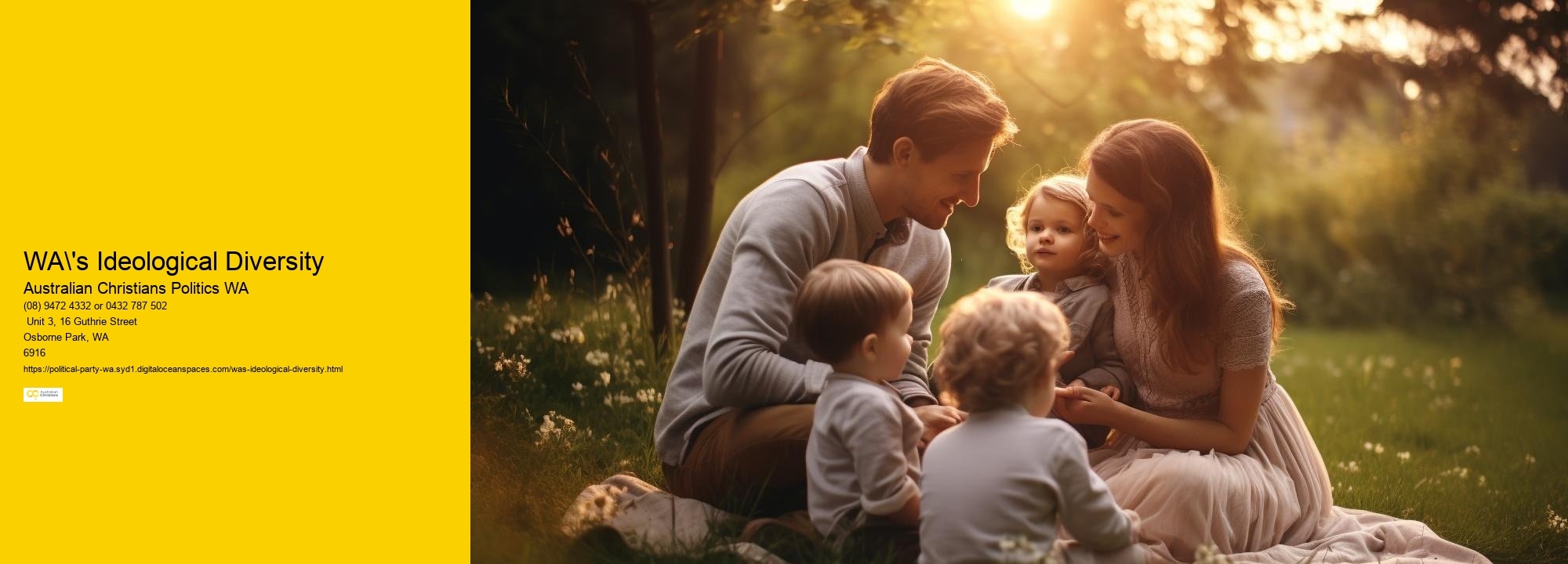 Urban Policy and Planning in WA