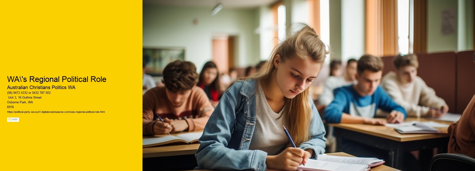 WA's Political Think Tanks: Influence and Impact